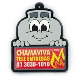 (P-007) Chaveiro Emborrachado Gás Carinha